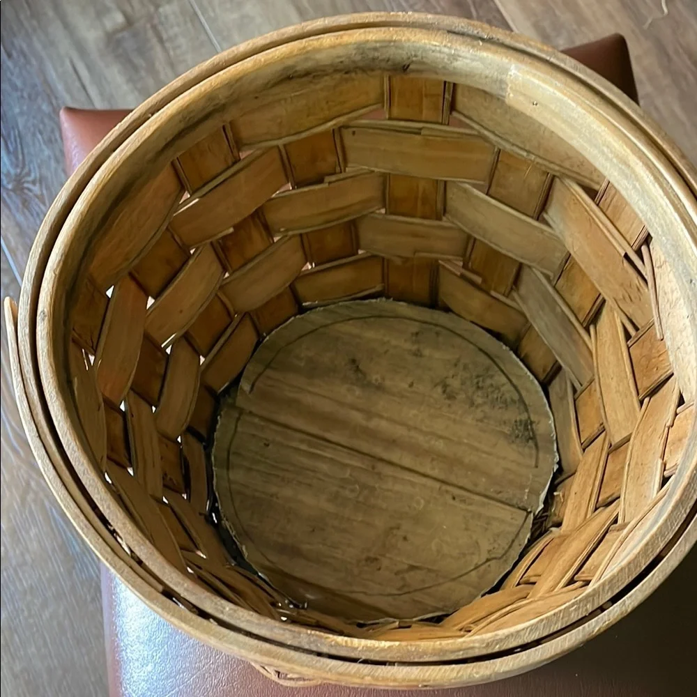 VTG Rustic Brown Woven Basket for plants